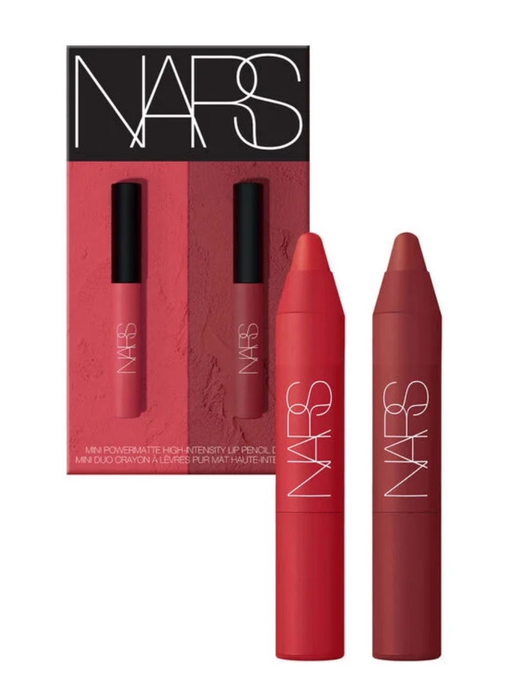 NARS POWERMATTE HIGH-INTENSITY LIP PENCIL DUO Mini 1.6g X 2 BRAND NEW IN BOX